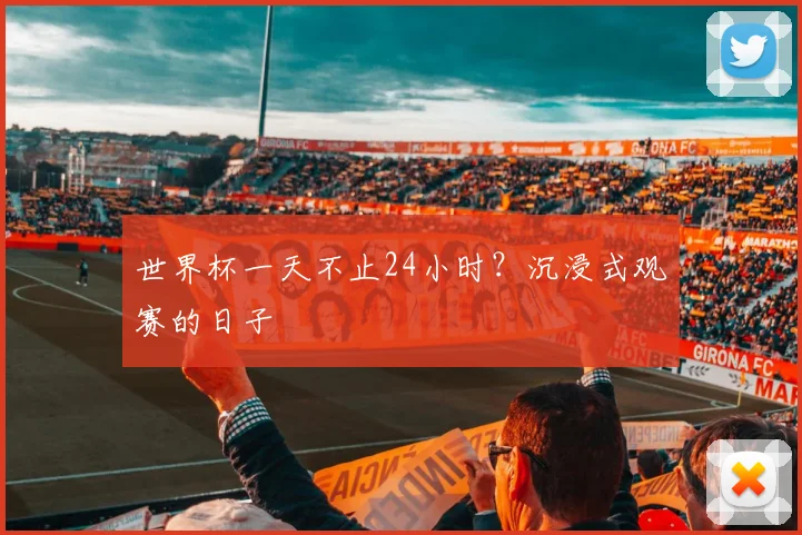 世界杯一天不止24小时?沉浸式观赛的日子