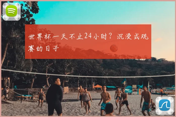 世界杯一天不止24小时?沉浸式观赛的日子